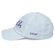 Truth In Amethyst Embroidery on Pastel Baseball Cap