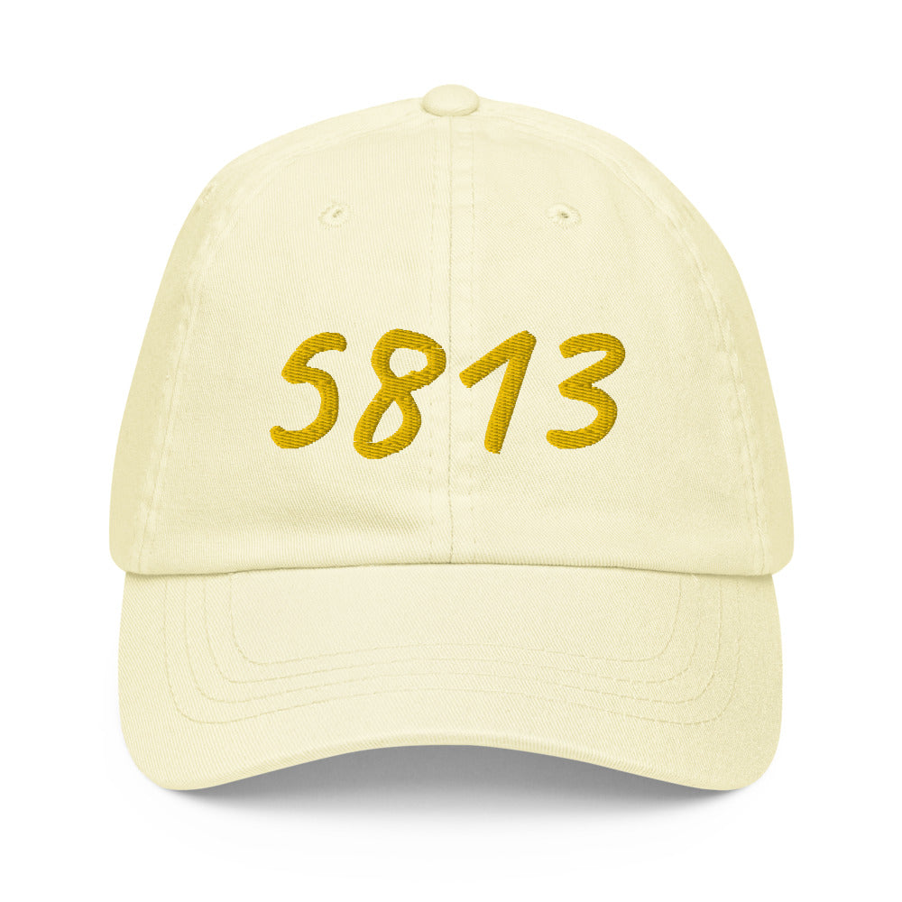 5813 In Gold Embroidery on Pastel Baseball Cap