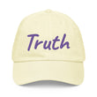 Truth In Amethyst Embroidery on Pastel Baseball Cap