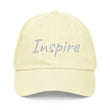 Inspire In Diamond Embroidery on Pastel Baseball Cap