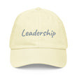 Leadership In Silver Embroidery on Pastel Baseball Cap