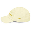 Keep Moving The World Forward In Gold Embroidery on Pastel Baseball Cap