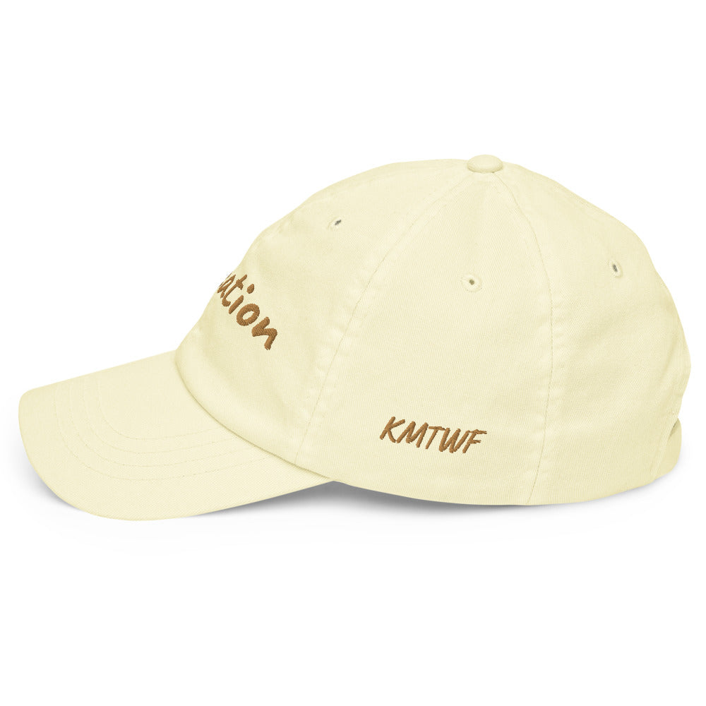 Education In Copper Embroidery on Pastel Baseball Cap