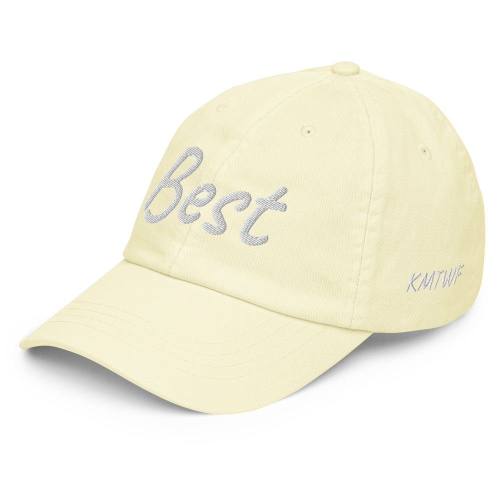 Best In Diamond Embroidery on Pastel Baseball Cap