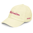 Motivation In Star Rose Quartz Embroidery on Pastel Baseball Cap