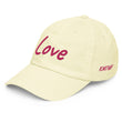 Love In Star Rose Quartz Embroidery on Pastel Baseball Cap