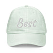 Best In Diamond Embroidery on Pastel Baseball Cap