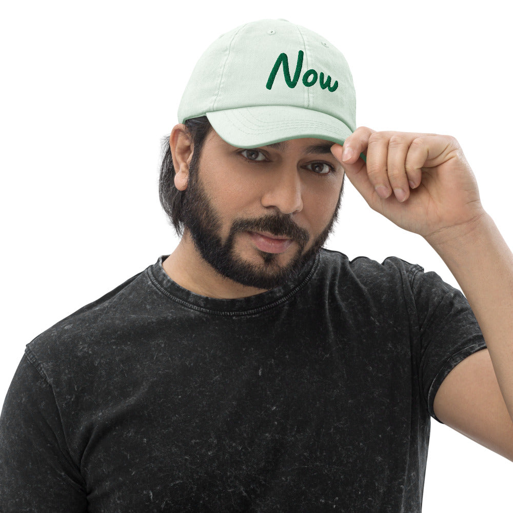 Now In Emerald Embroidery on Pastel Baseball Cap