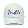 Truth In Amethyst Embroidery on Pastel Baseball Cap