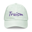 Truism In Amethyst Embroidery on Pastel Baseball Cap