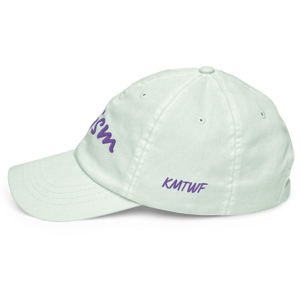 Truism In Amethyst Embroidery on Pastel Baseball Cap