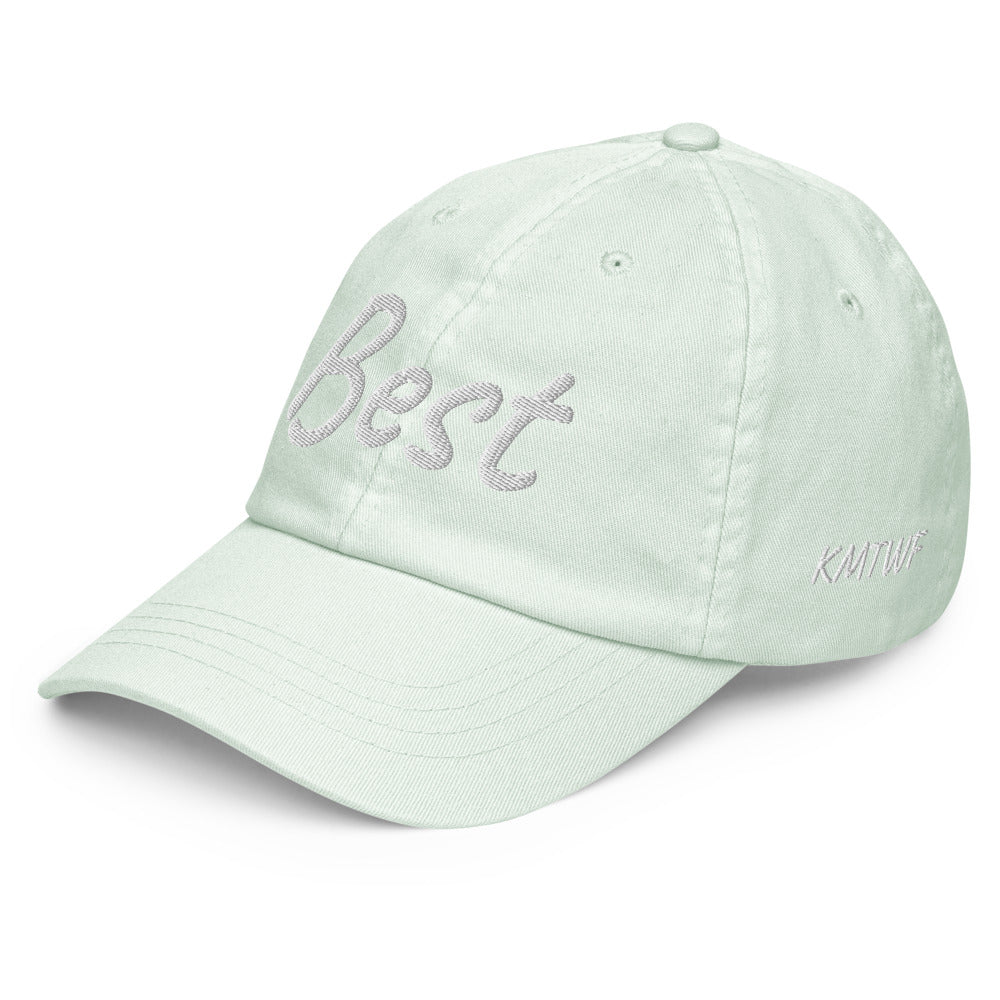 Best In Diamond Embroidery on Pastel Baseball Cap