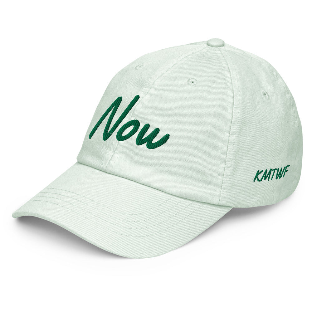 Now In Emerald Embroidery on Pastel Baseball Cap