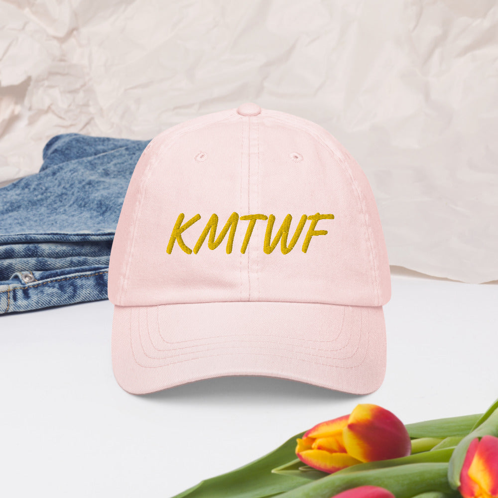 KMTWF In Gold Embroidery on Pastel Baseball Cap