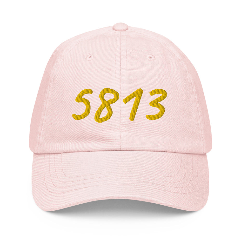 5813 In Gold Embroidery on Pastel Baseball Cap