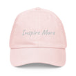 Inspire More In Diamond Embroidery on Pastel Baseball Cap