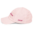 Motivation In Star Rose Quartz Embroidery on Pastel Baseball Cap