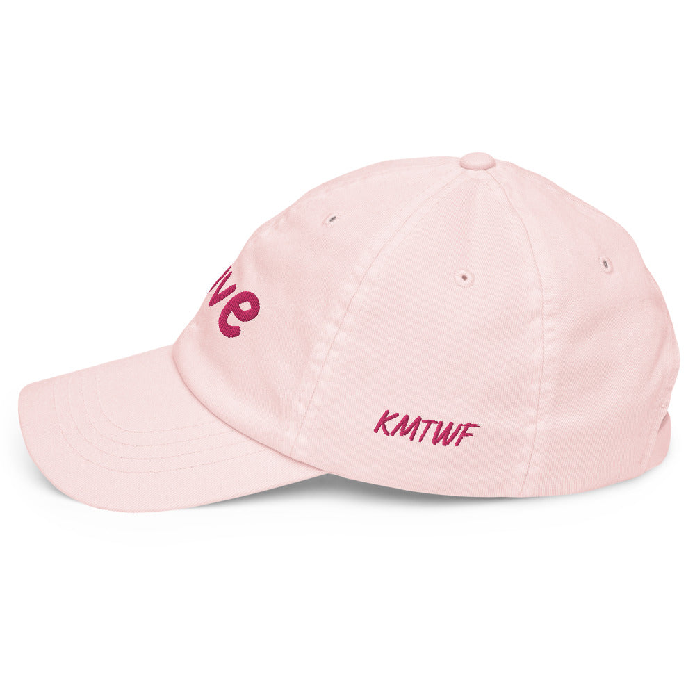 Love In Star Rose Quartz Embroidery on Pastel Baseball Cap