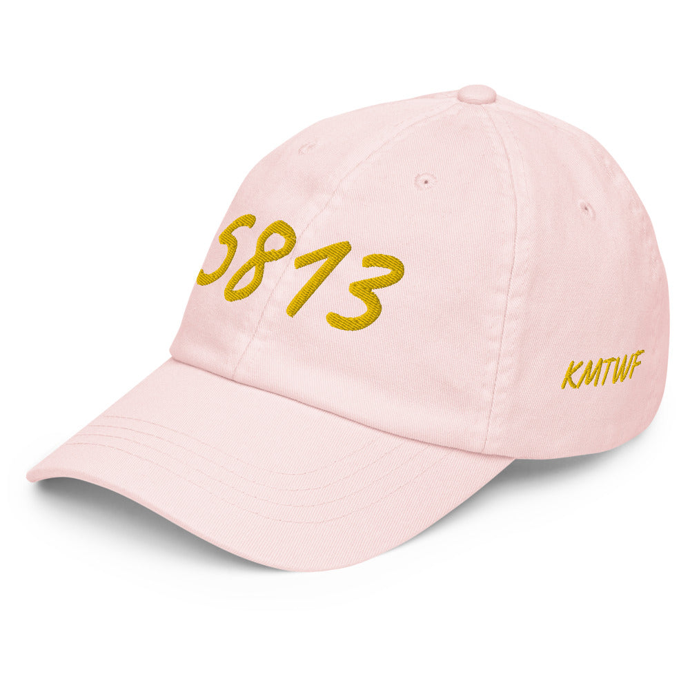 5813 In Gold Embroidery on Pastel Baseball Cap