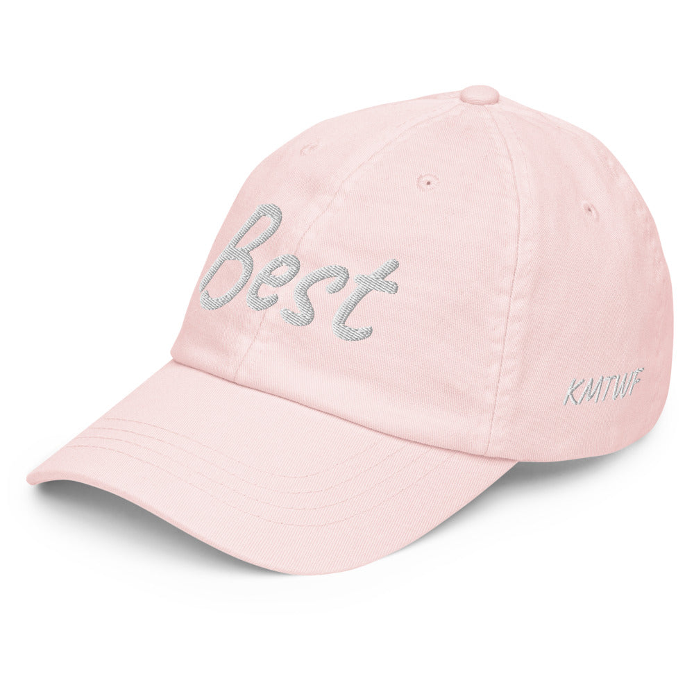 Best In Diamond Embroidery on Pastel Baseball Cap