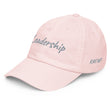 Leadership In Silver Embroidery on Pastel Baseball Cap