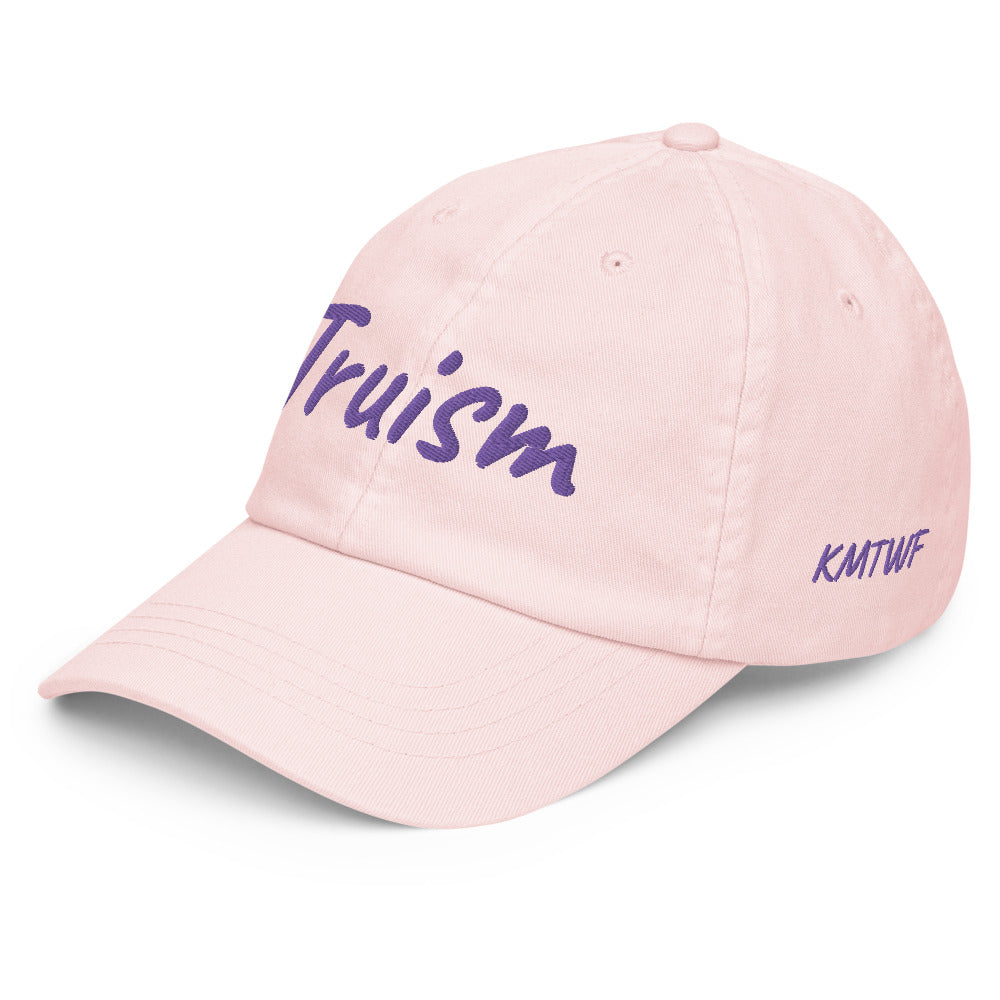 Truism In Amethyst Embroidery on Pastel Baseball Cap