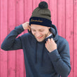 Remember In Celluloid Embroidery on Pom Pom Beanie