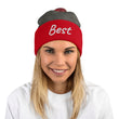 Best In Diamond Embroidery on Pom Pom Beanie