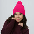 Love In Star Rose Quartz Embroidery on Pom Pom Beanie