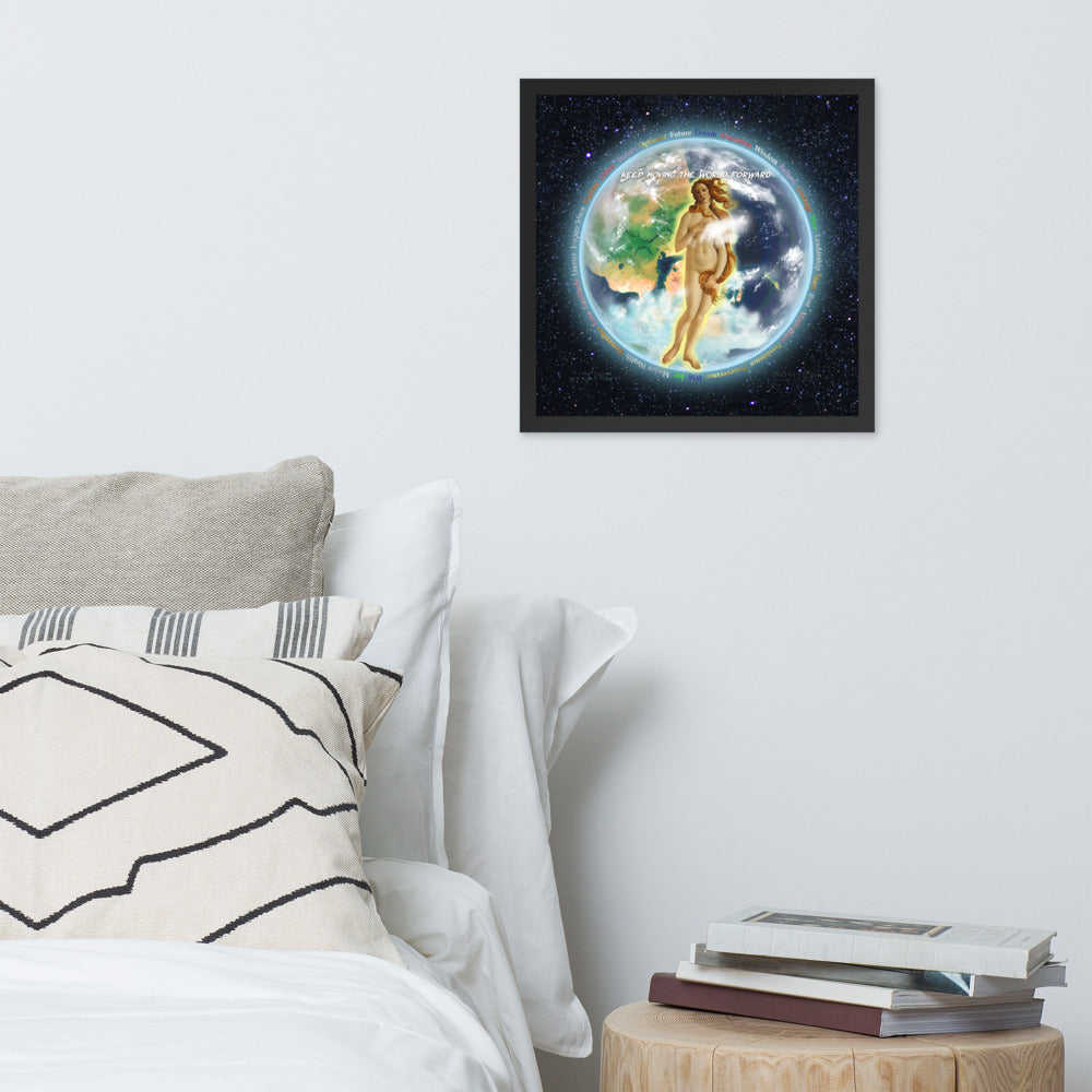 Venusian Earth on Premium Luster Photo Paper Poster - Framed