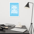 Word Clouds To Keep Moving The World Forward on Premium Luster Photo Paper Poster - Framed