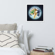 Venusian Earth on Premium Luster Photo Paper Poster - Framed