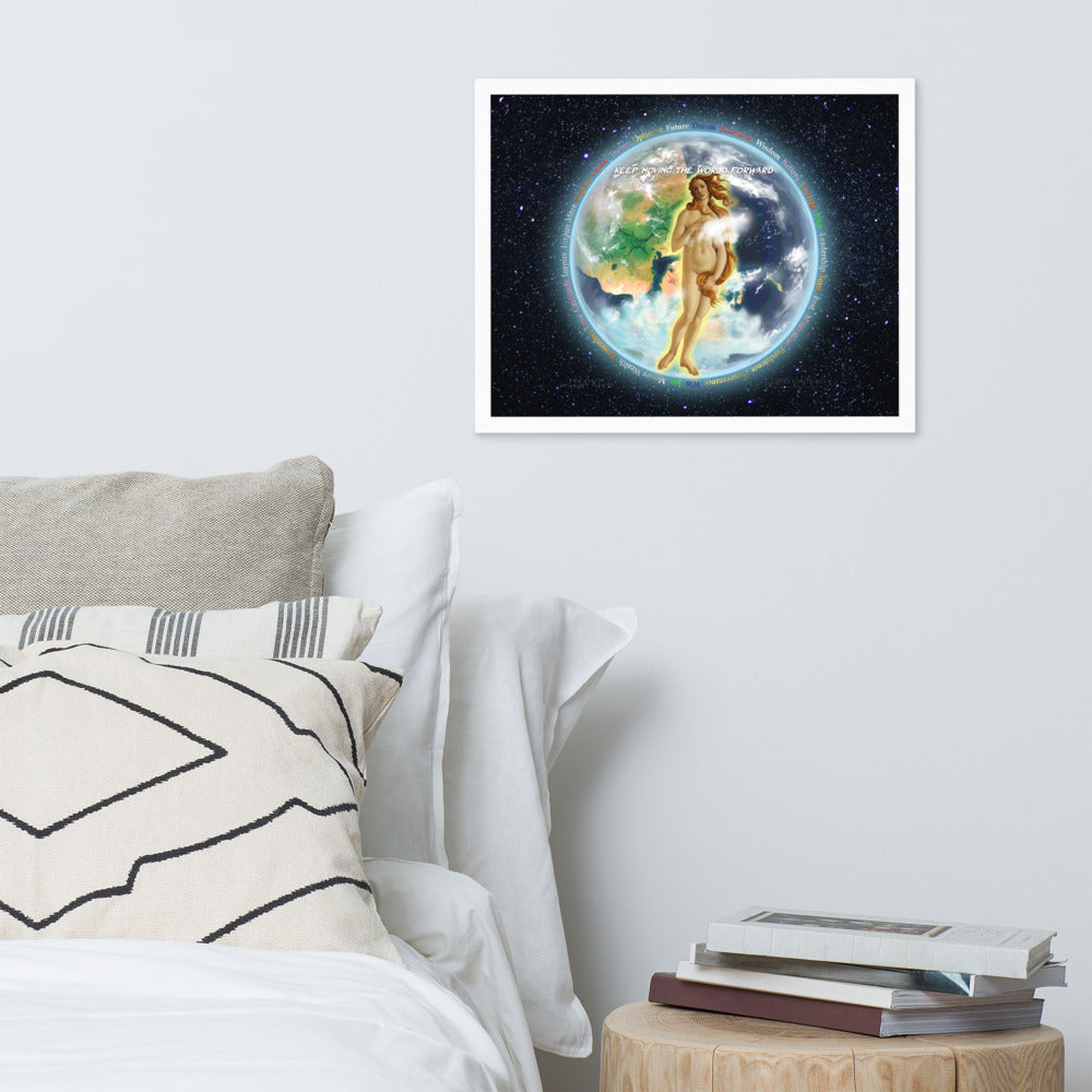 Venusian Earth on Premium Luster Photo Paper Poster - Framed