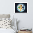 Venusian Earth on Premium Luster Photo Paper Poster - Framed