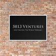 5813 Ventures Logo In Pearl on Premium Luster Photo Paper Poster - Framed