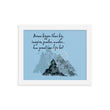 Dream Bigger Haiku With Mountains on Premium Luster Photo Paper Poster - Framed