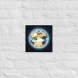 Vitruvian Earth on Premium Luster Photo Paper Poster