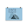 Dream Bigger Haiku With Mountains on Premium Luster Photo Paper Poster