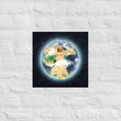 Vitruvian Earth on Premium Luster Photo Paper Poster