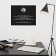 Binary Instructions To Keep Moving The World Forward With Venusian Earth In White on Premium Luster Photo Paper Poster