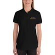 Keep Moving The World Forward In Gold Embroidery on Women's Polo Shirt