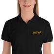 KMTWF In Gold Embroidery on Women's Polo Shirt