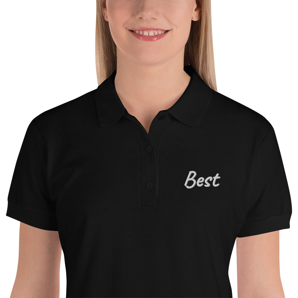 Best In Diamond Embroidery on Women's Polo Shirt