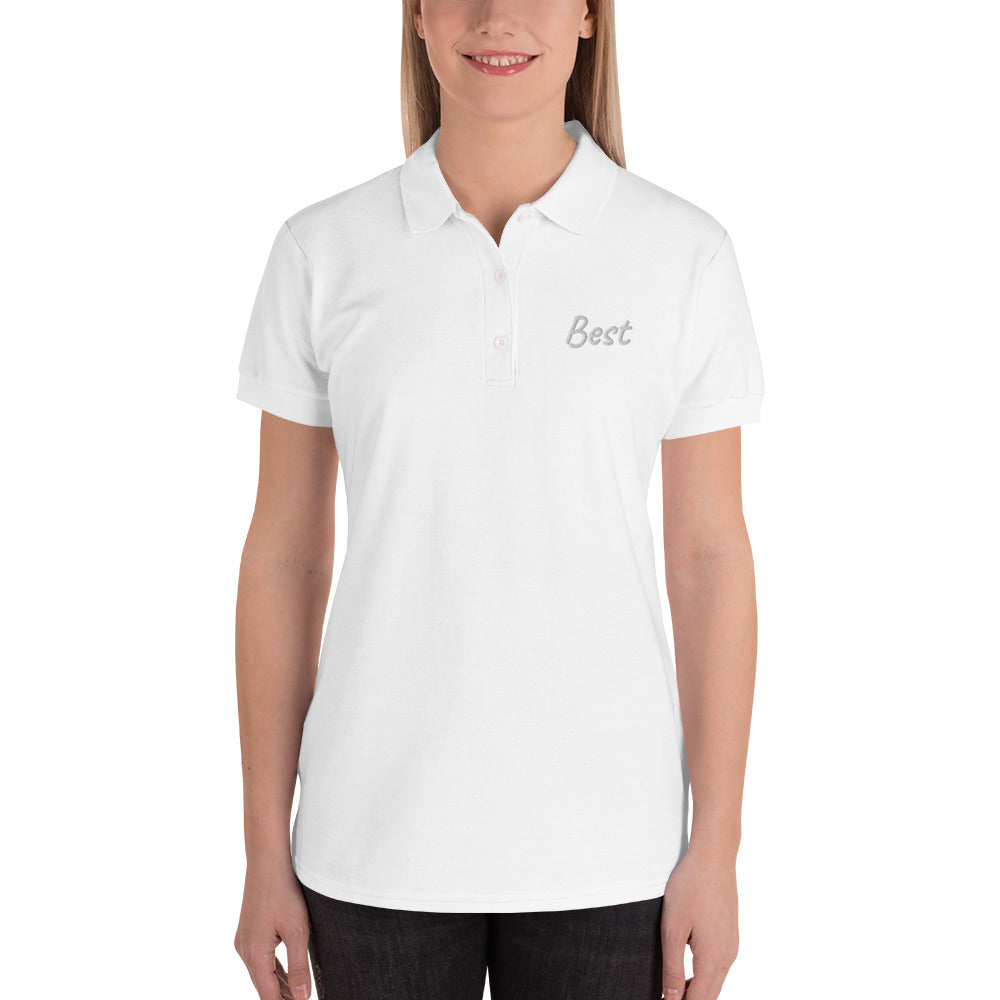 Best In Diamond Embroidery on Women's Polo Shirt