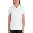 Persistence In Gold Embroidery on Women's Polo Shirt