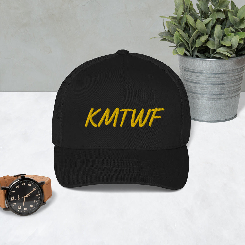 KMTWF In Gold Embroidery on Retro Trucker Hat