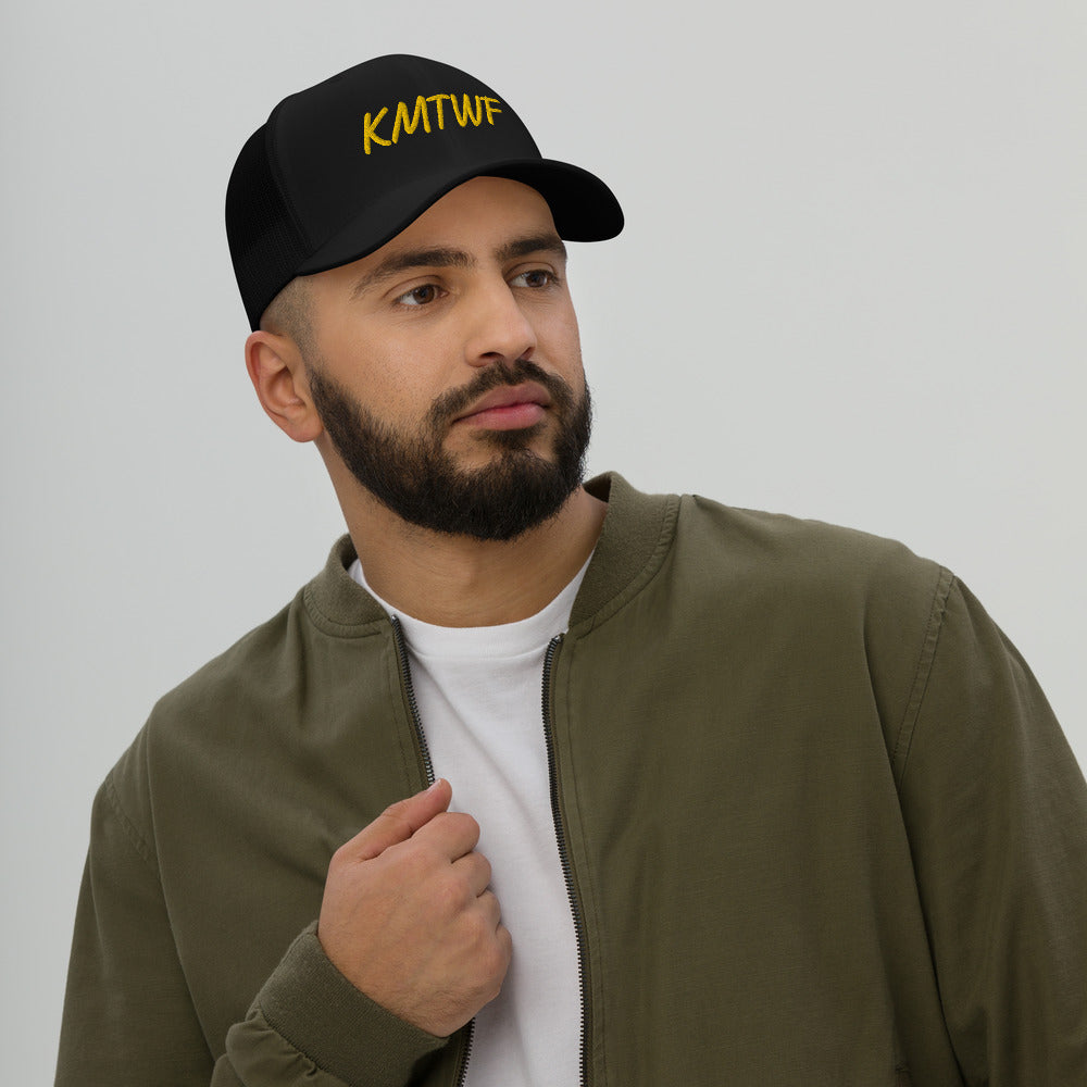 KMTWF In Gold Embroidery on Retro Trucker Hat