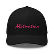 Motivation In Star Rose Quartz Embroidery on Retro Trucker Hat