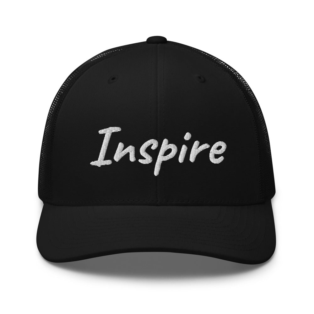 Inspire In Diamond Embroidery on Retro Trucker Hat