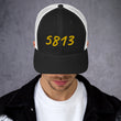 5813 In Gold Embroidery on Retro Trucker Hat